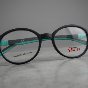 Infantil Retangular Preto & Turquesa – Flexivel